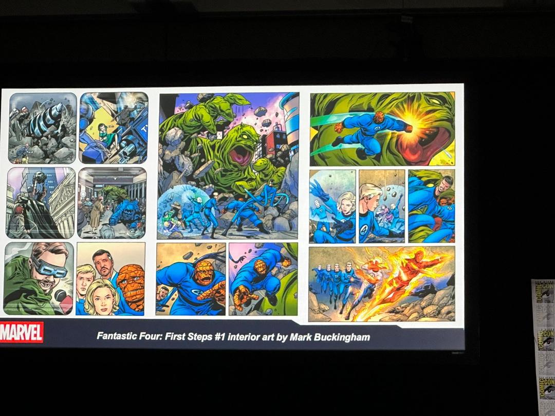 Marvel Fanfare Panel.  I did not know Tom Brevoot started out as a DC fan. It was all a FF themed Panel.  Saw behind the scenes visit film where the comic book pros visited the set.  I’m sure they’ll post it on the Marvel Y