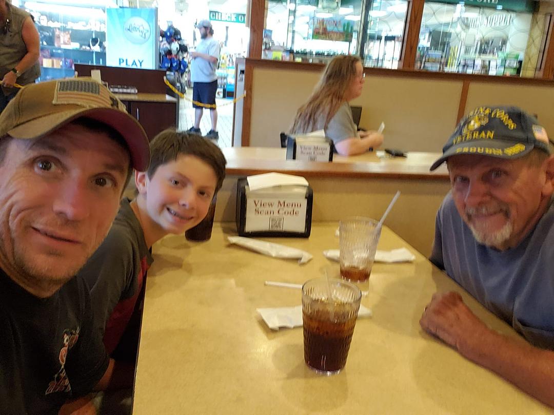 3 generations of Sinclair boys out for dinner at Iron Skillet in Kingman Arizona. Unfortunately Jackie got a migraine and couldn't go out with us.
