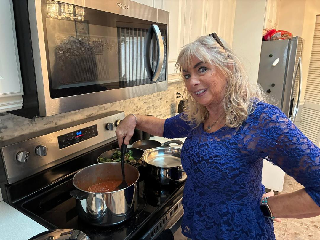 Homemade lasagna coming up next. Mmmm