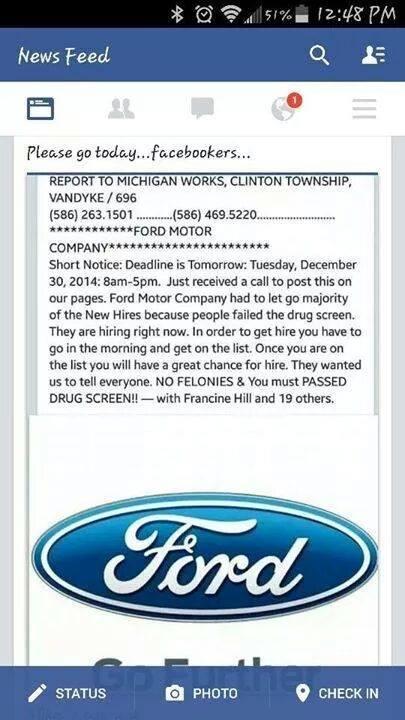 Jobs at Ford