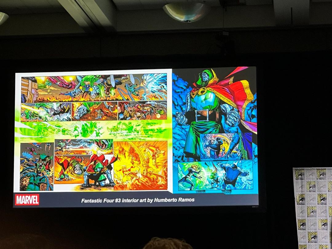 Marvel Fanfare Panel.  I did not know Tom Brevoot started out as a DC fan. It was all a FF themed Panel.  Saw behind the scenes visit film where the comic book pros visited the set.  I’m sure they’ll post it on the Marvel Y