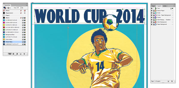 Create a Retro World Cup Poster in Adobe InDesign