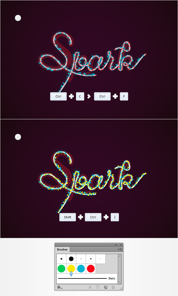 Colorful Sparkly Text