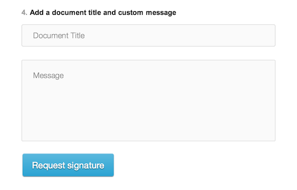 Adding a message to your HelloSign email