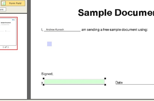 Adding text fields to a PDF document