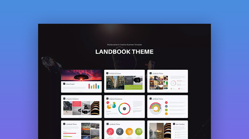 Landbook Mac Custom Keynote Presentation Template