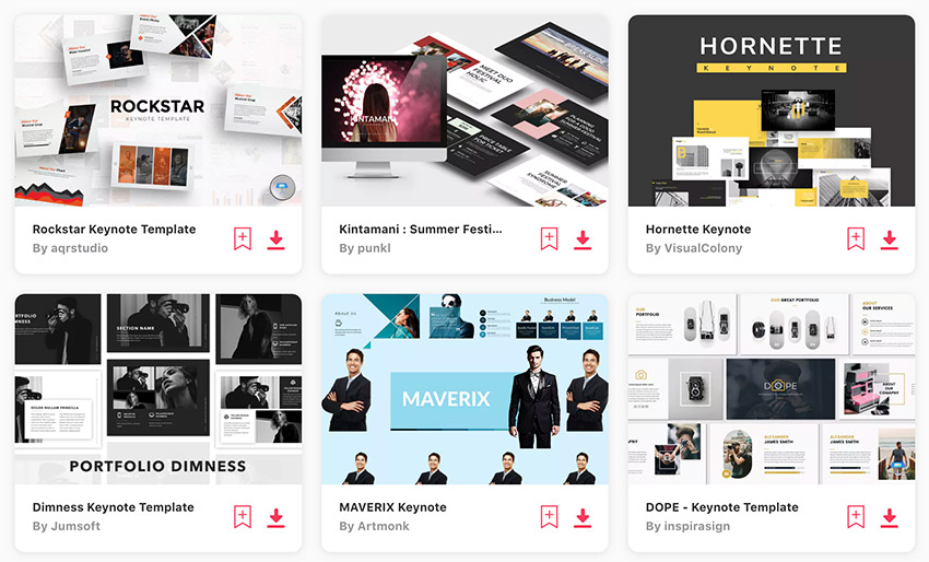 New Keynote themes on Envato Elements - with unlimited access