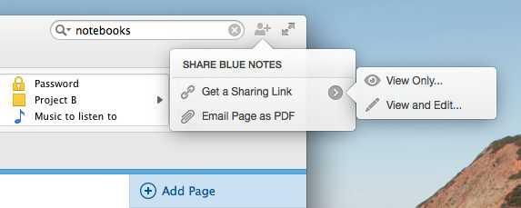 Share notebooks in OneNote