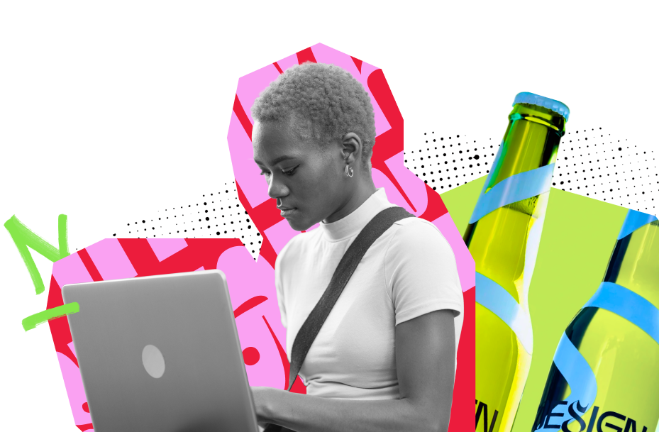 Person typing on notebook