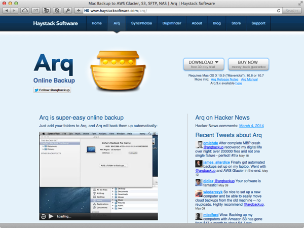 Arq Download Page