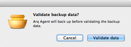 Arq Validate Backup and Enforce Budget