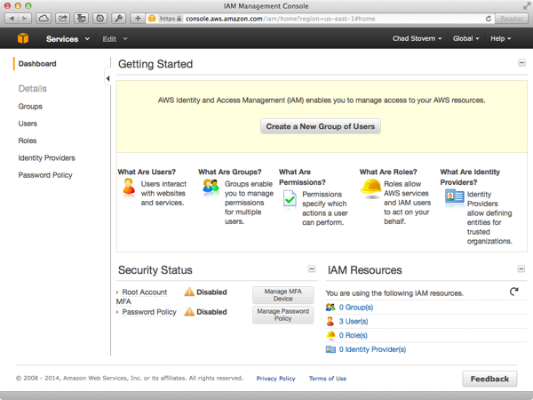 Amazon Web Services IAM Groups