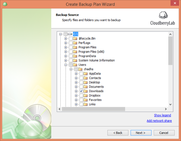 CloudBerry Backup Wizard Source