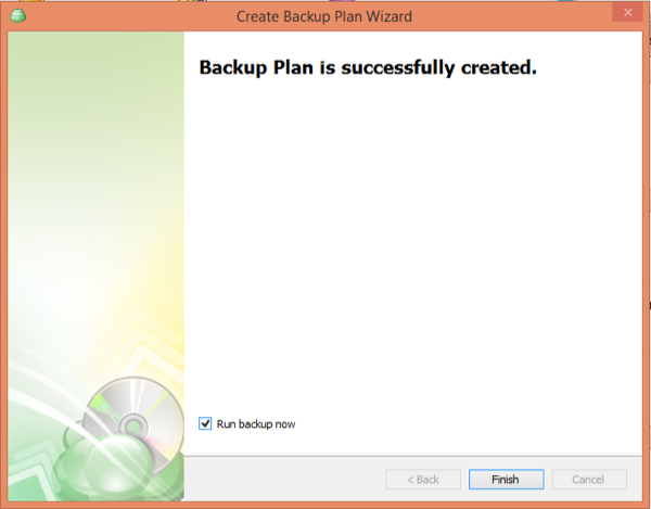 CloudBerry Backup Wizard Successfully Created
