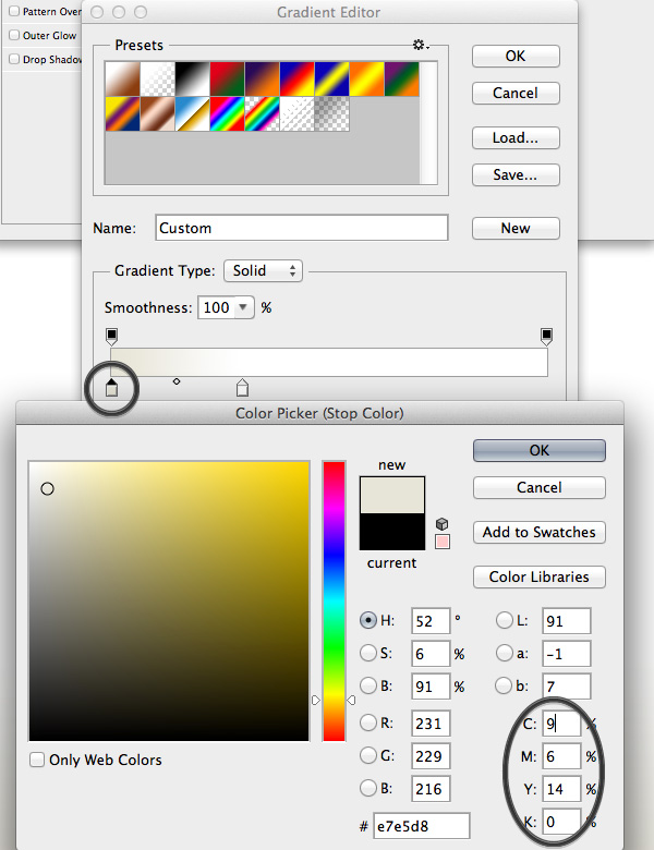 memilih berhenti warna