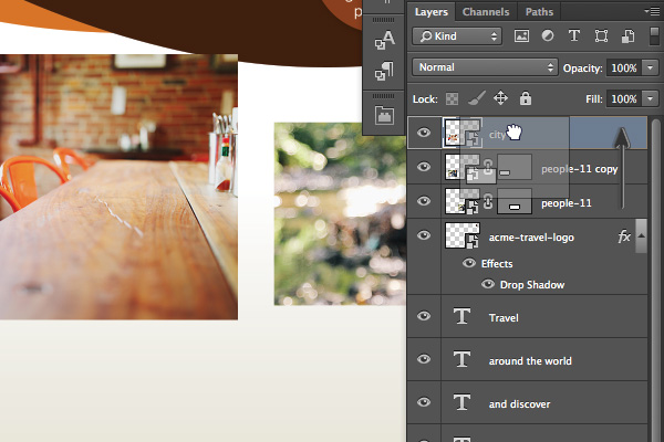 memindahkan mask kemudian menghapus lapisan