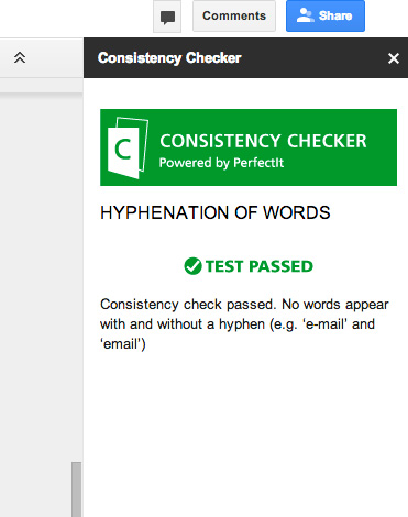 Consistency Checker