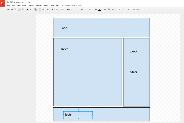 text boxes for mail merged email in Google Draw