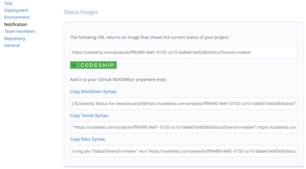 Codeship Add a Build Status Badge to Your Repository