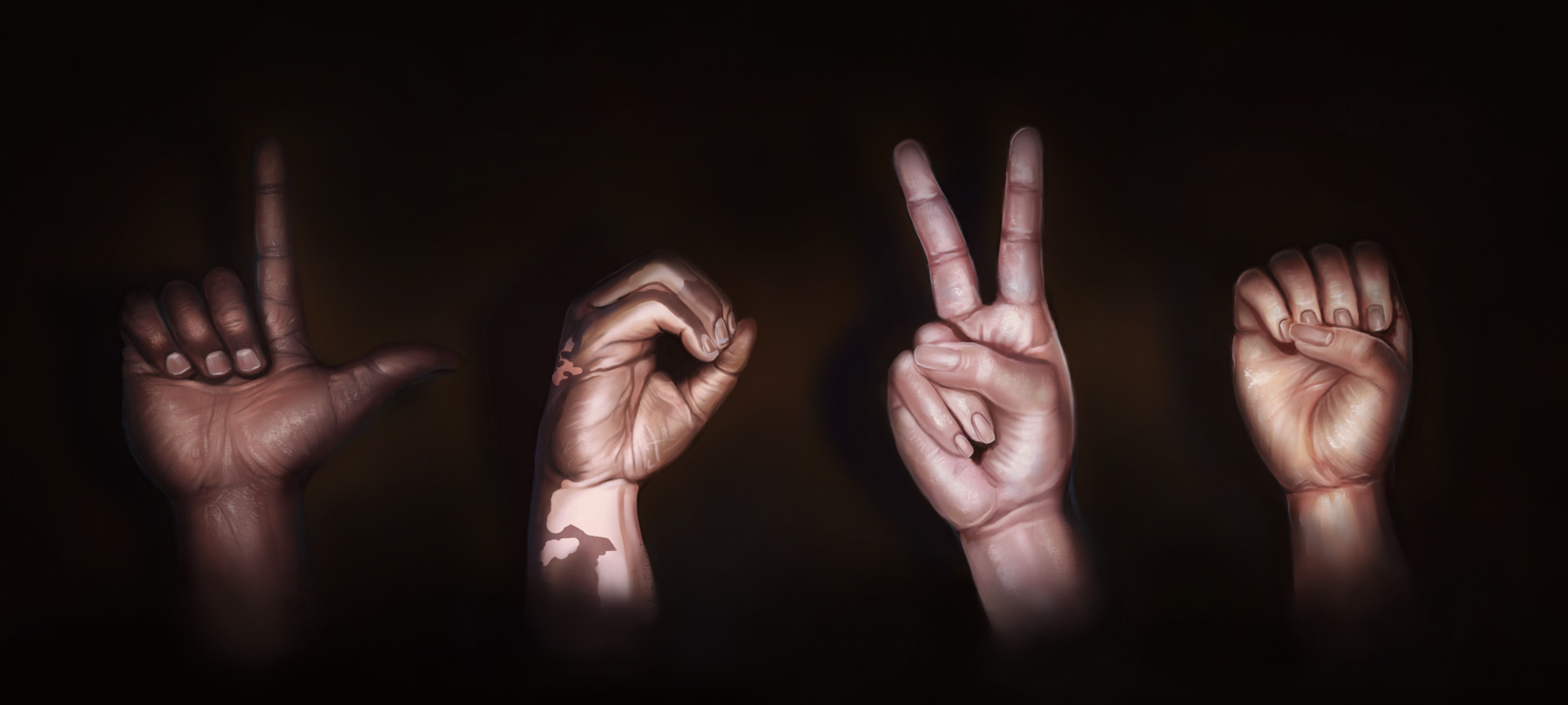 How to Create a Sign Language Digital Painting in Adobe Photoshop