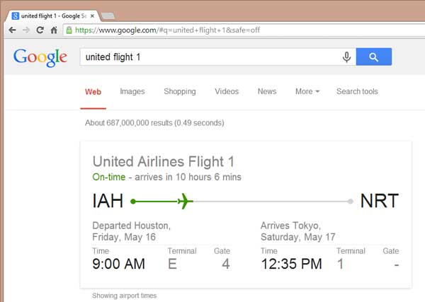 airline flight status display