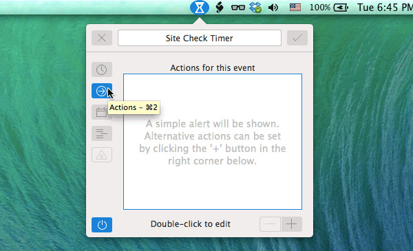 Creating Site Check Timer Actions Assignment