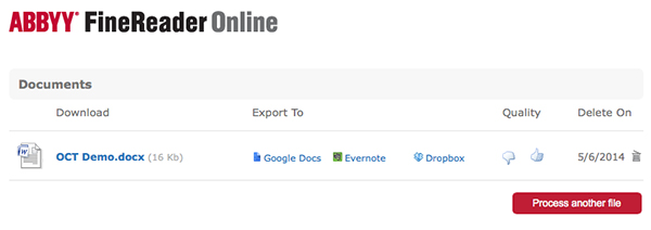 You can download the document or export it directly to a cloud service
