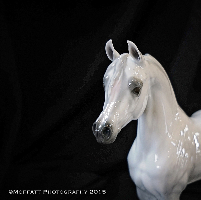 #18 White Stallion sculpture 17” x 17.5” x 6 ¾”