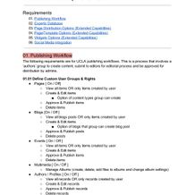 UCLA Feature Requirements