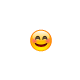 a 3 by 3 grid of emoticons, showing only the middle emoticon