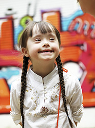 Girl with Down Syndrom