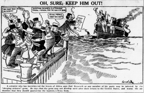 Webster cartoon mocking William Howard Taft