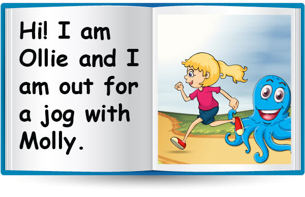 Hi! I am Ollie and I am out for a jog with Molly.