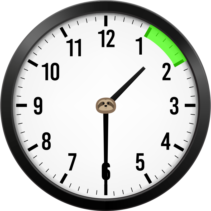 analog clock set to X