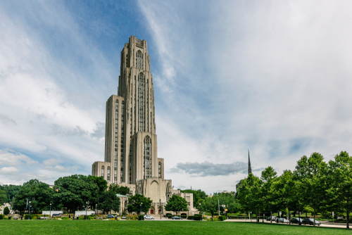 Cathedral of Learning in Pittsburgh, USA