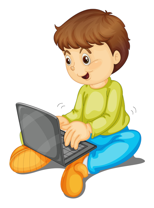 boy on laptop