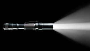 flashlight with beam of light flashlight with beam of light