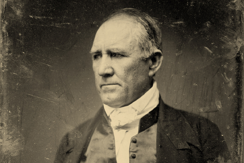 Sam Houston, Democratic Senator from Texas. half plate daguerreotype, gold toned
