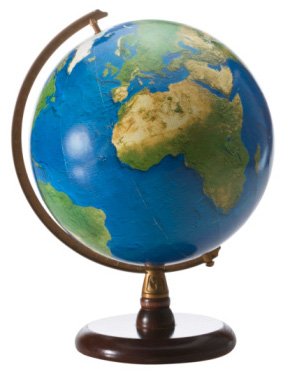Globe on a stand