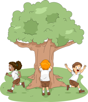 kids playing hide and seek