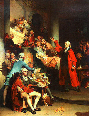 "Patrick Henry Before the Virginia House of Burgesses"