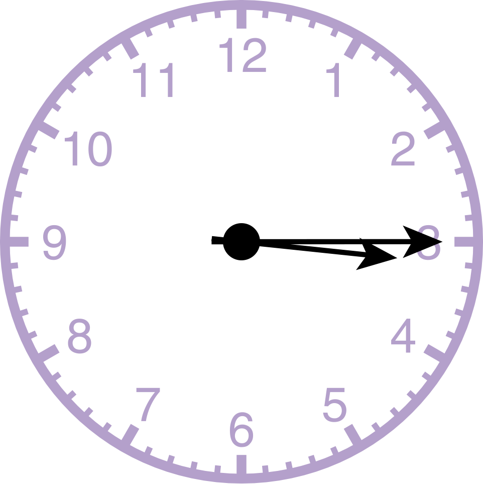 analog clock displaying: 3:15
