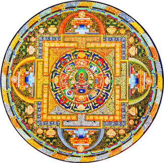 A Tibetan Mandala showing radial symmetry