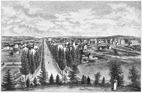 Washington, D.C., in 1800; image by unknown artist from Harper's Monthly Magazine, March 1884