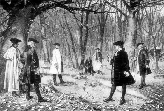Hamilton and Burr duel