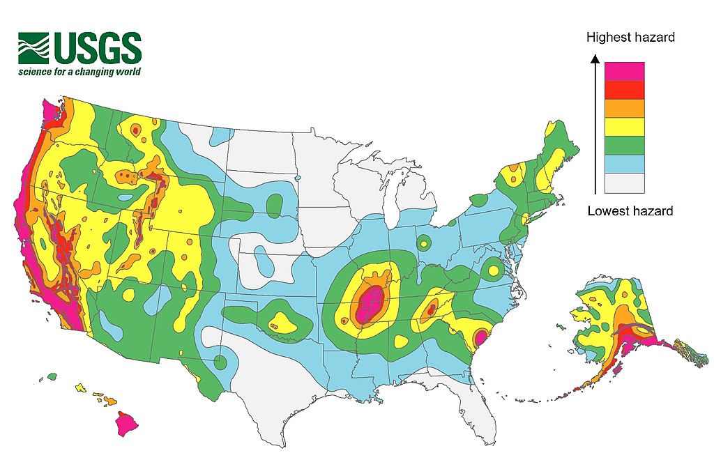 National Map - Seismic Hazard in the United States