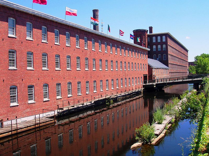This historic mill building in Lowell, Massachusetts, is now a museum.