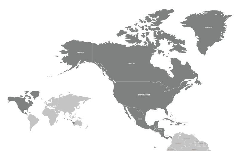 north america map