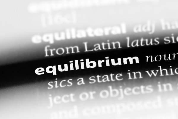 equilibrium word in a dictionary