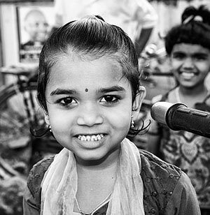 Child with Hindu Bindi